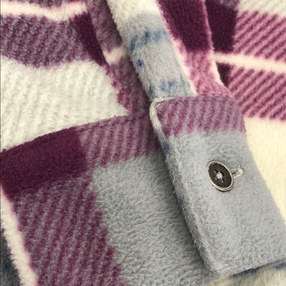 Ripzone Women’s Plaid Shacket – Small – Off-White/Purple/Grey - Picture 16 of 16
